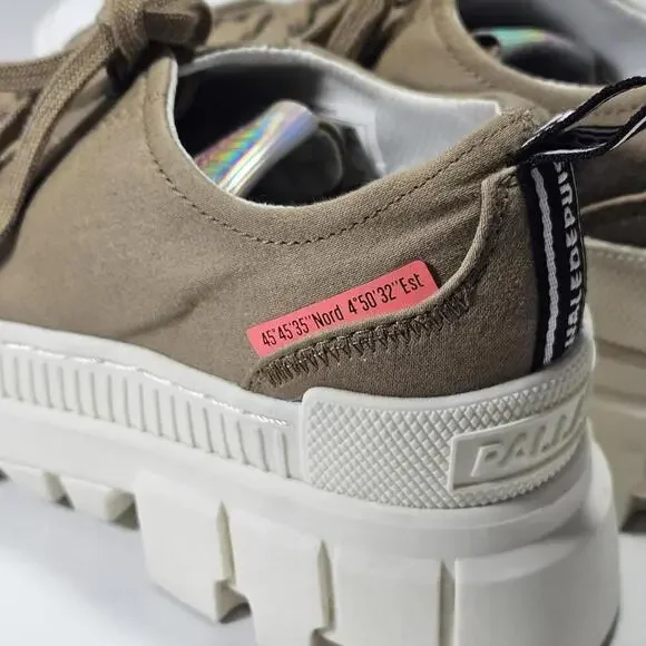 Palladium Revolt LO TX Olive Womens Size 8.5 - 40 Casual Platform Boot - Picture 9 of 10